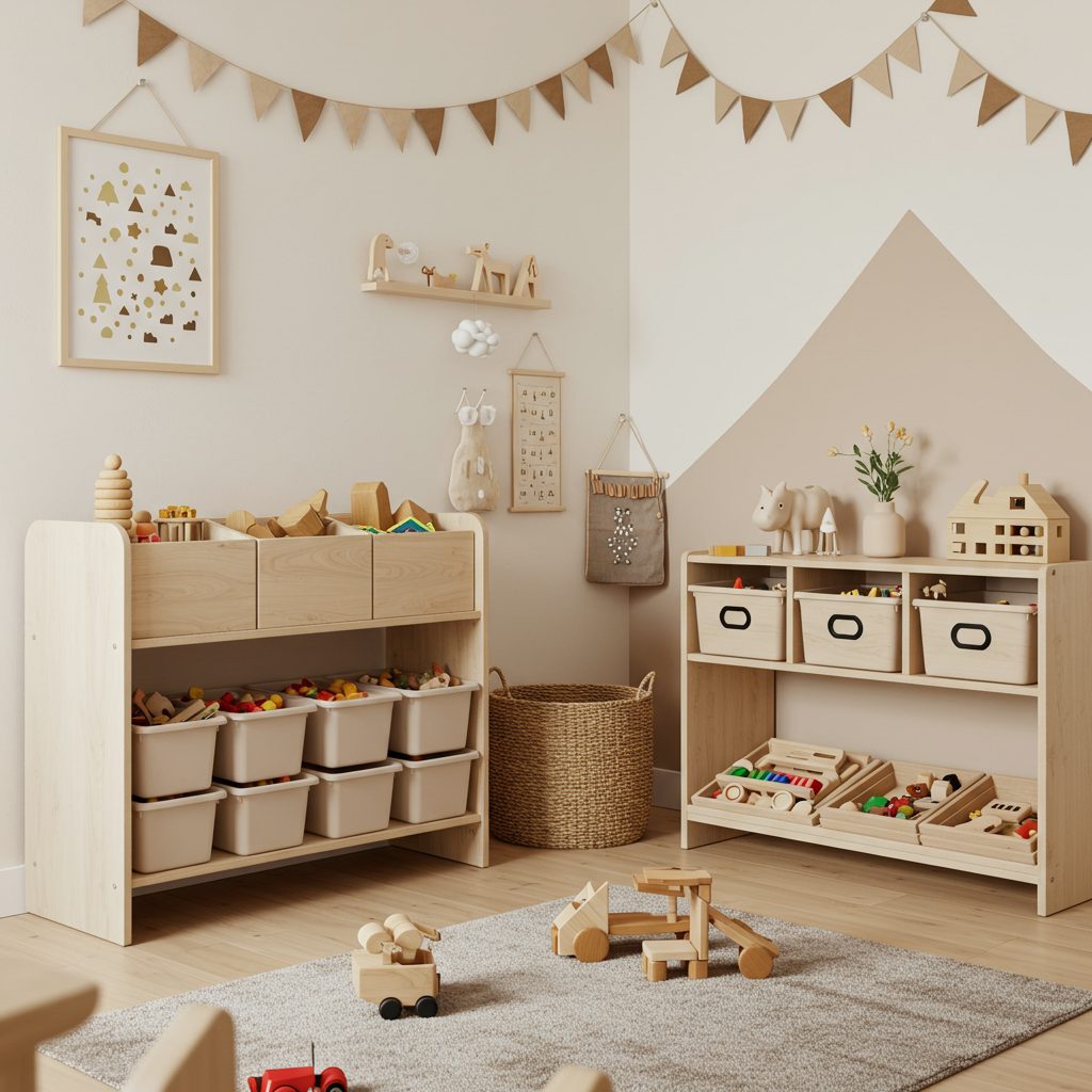 Ideas de Almacenaje Montessori para Juguetes: Orden y Autonomía