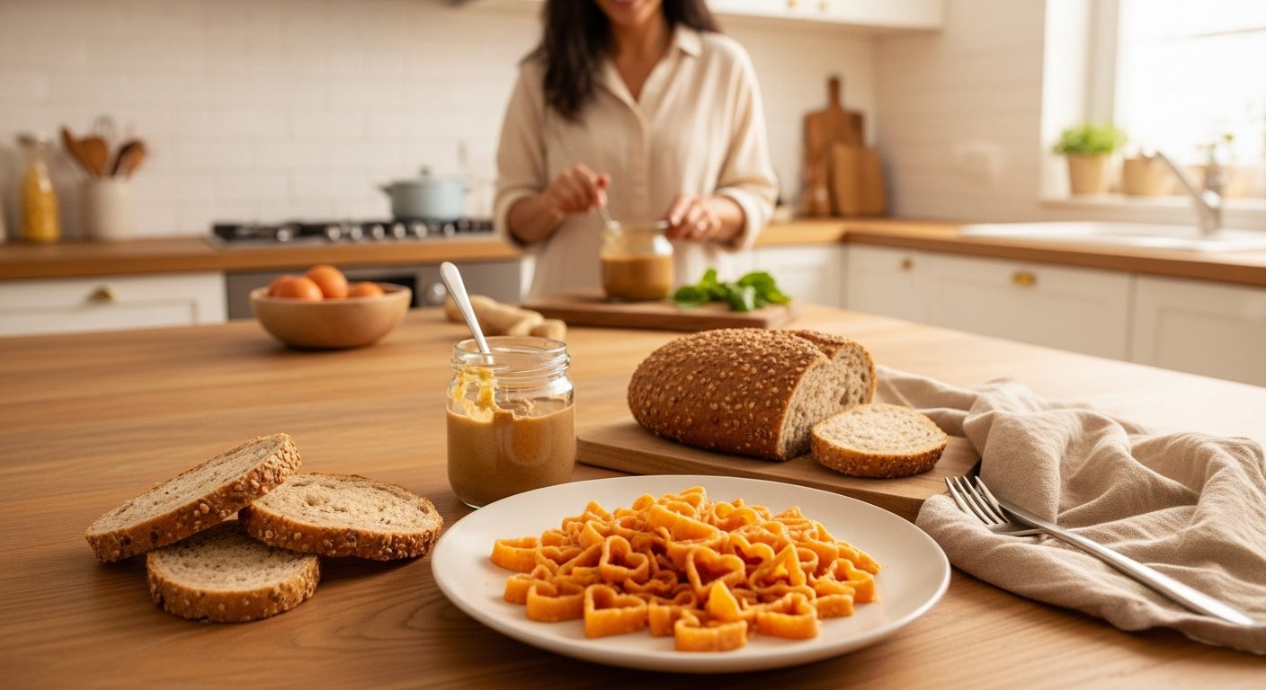 Niño come pasta con albóndigas, una de las estrategias para introducir proteínas a niños que solo quieren harinas