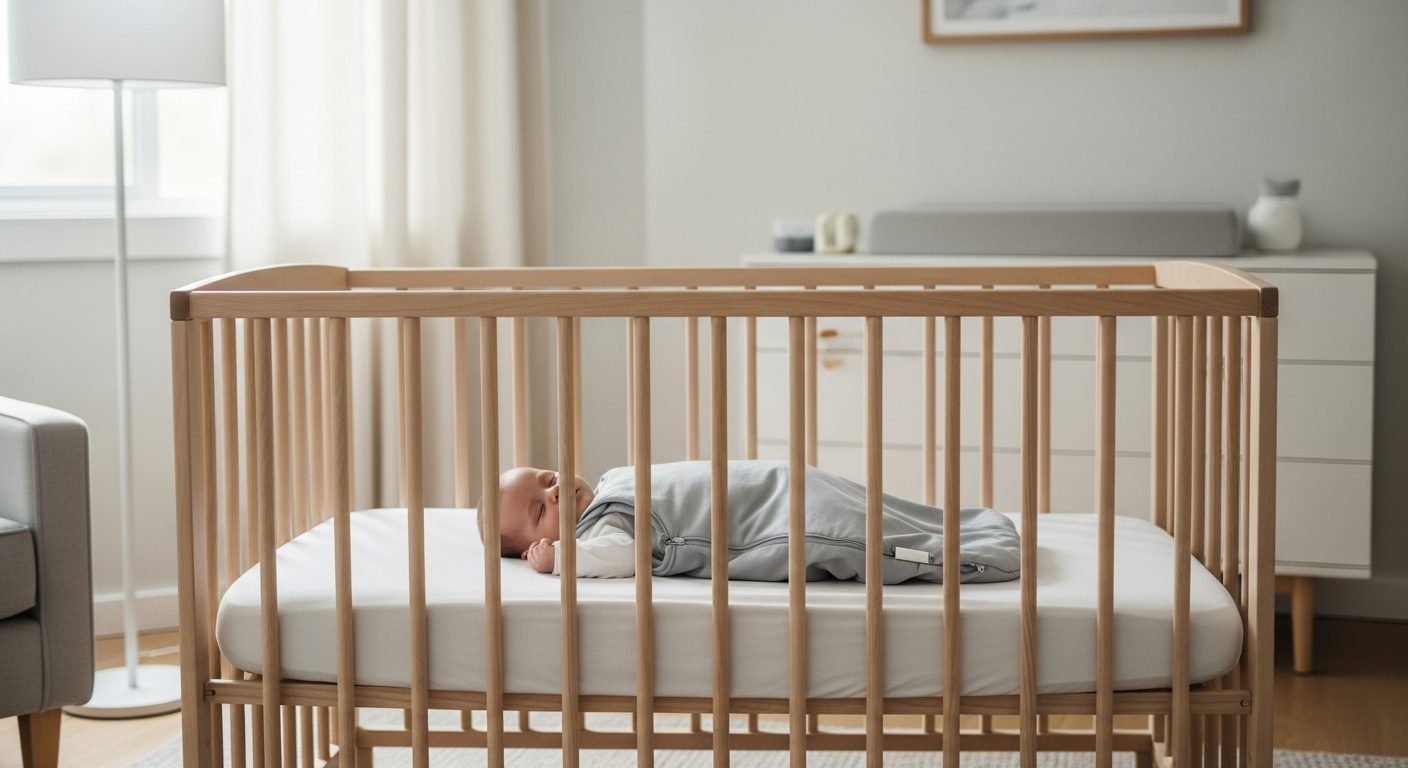 Bebé durmiendo boca abajo en una cuna segura; qué hacer cuando el bebé se da la vuelta y empieza a dormir así