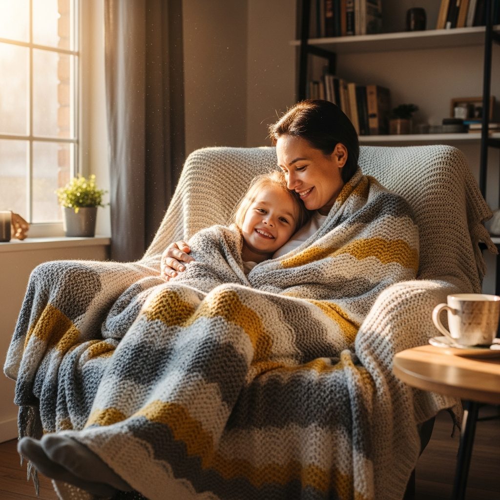 Madre dialoga con cariño y firmeza con su hijo, reflejando el concepto de autoridad positiva